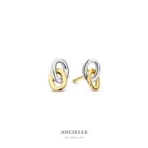 Oorringen  Aucielle  goud 18 kt,  geel en wit goud,  geen stenen