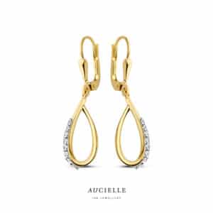 Oorringen  Aucielle  goud 18 kt,  geel goud,