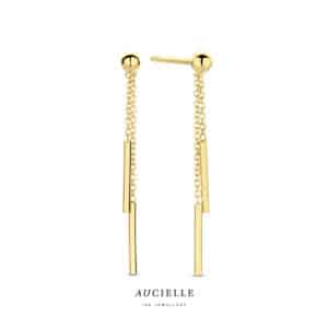 Oorringen  Aucielle  goud 18 kt,  geel goud,  geen stenen