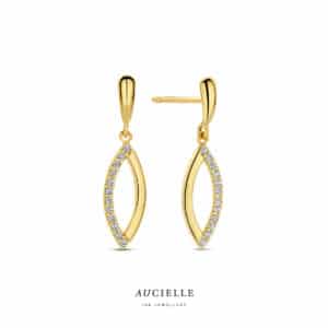 Oorringen  Aucielle  goud 18 kt,  geel goud,