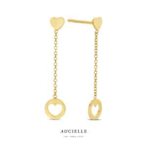 Oorringen  Aucielle  goud 18 kt,  geel goud,  geen stenen