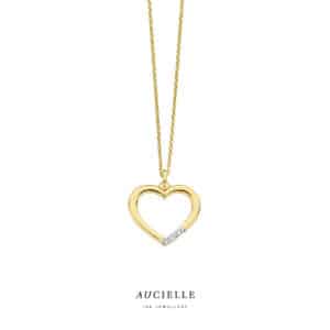 Hanger  Aucielle  goud 18 kt,  geel goud,  0.025 ct Nat. Diamant