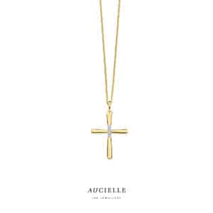 Hanger  Aucielle  goud 18 kt,  geel goud,  0.015 ct Nat. Diamant
