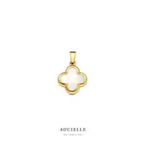 Hanger  Aucielle  goud 18 kt,  geel goud,  Parelmoer