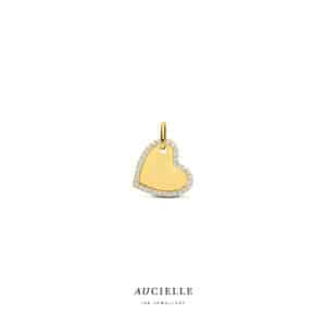 Hanger  Aucielle  goud 18 kt,  geel goud,  zirconium