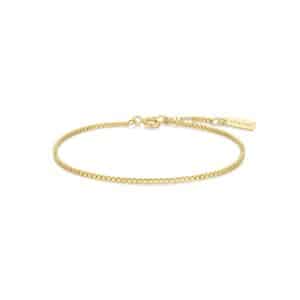 ARMBAND  ANIA HAIE  LADY COZY shiny gold 16,5-18,5 cm