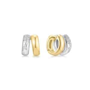 OORBELLEN  ANIA HAIE  REIMAGINER shiny gold and silver