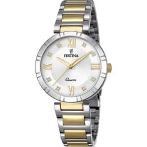 FESTINA F16937-A met stalen kast en band staal