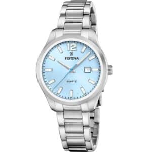 FESTINA F20737-3 met stalen kast en band staal