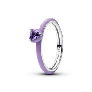 193088C04 Pandora ME Purple Chakra Heart Ring