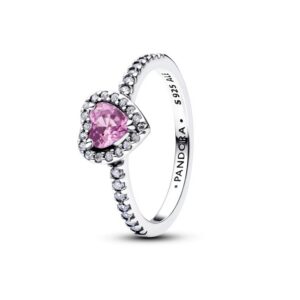 198421C12 Elevated Light Purple Heart Ring