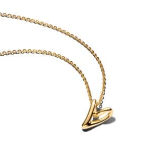 364360C00-45 Organically Shaped Heart Small Pendant Necklace