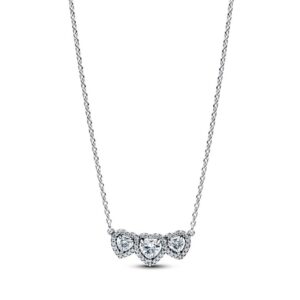 394412C01-45 Halo Heart Trilogy Collier Necklace