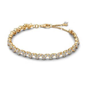 564390C01 Triple Stone Heart Bracelet