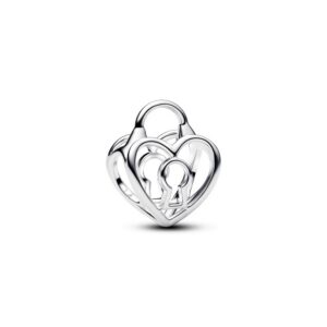 794358C00 Openwork Heart Padlock Charm