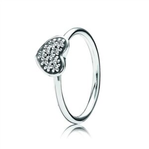 190890CZ Pavé Heart Ring