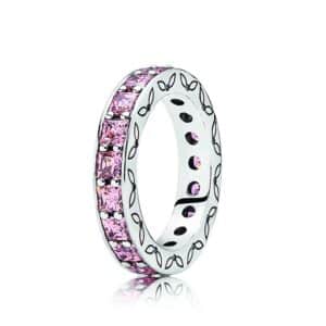 190894PCZ Pink Infinity Ring