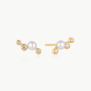 OORBELLEN  ANIA HAIE  STARLIT DROPS shiny gold 1,05 cm