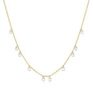 COLLIER  ANIA HAIE  STARLIT DROPS shiny gold 43,0-48,0 cm