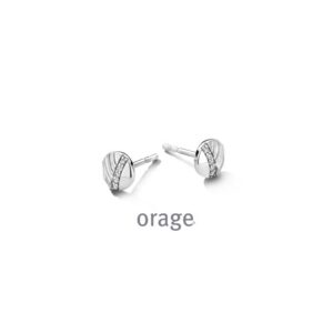 OORBELLEN  Orage  BB226 zilver 925 rhod  zirconium    kleurloos