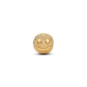 764526C00 Textured Happy Face Mini Charm