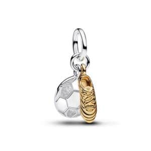 764712C00 Soccer Shoe Double Dangle Charm