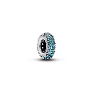 791359C01 Ice Blue Stone Spacer Charm