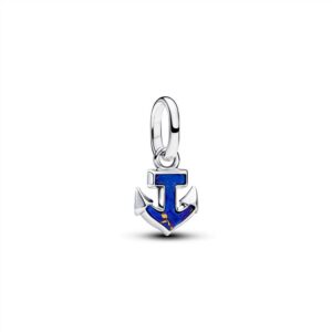 794610C01 Blue Anchor Mini Dangle Charm