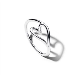194361C00 Organically Shaped Heart Small Ring