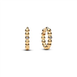 264823C01 Beaded Huggie Earrings