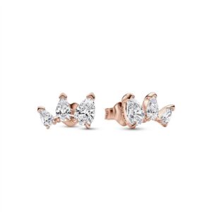 282836C01 Sparkling Pear Stud Earrings