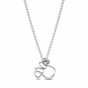 393187C01-45 Disney Minnie Mouse Silhouette Collier Necklace