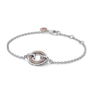 582741C01 Two Two-tone Logo & Pavé Chain Bracelet