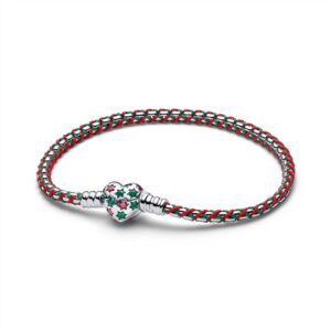595068C01 Peppermint Cord Box Chain Bracelet