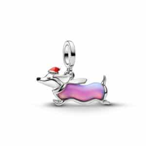 734970C01 Christmas Dachshund Dangle Charm