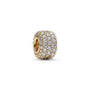 762820C01 Sparkling Pavé Triple-row Charm