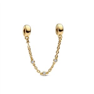 763515C01-05 Triple Clear Stone Safety Chain