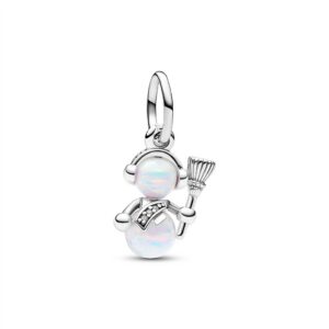 792981C01 Opalescent Snowman Dangle Charm