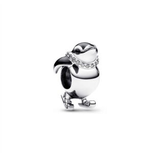 792988C01 Skiing Penguin Charm