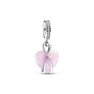 793202C01 Mum Opalescent Heart Dangle Charm