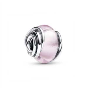 793241C00 Encircled Pink Murano Glass Charm