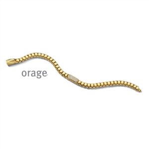 ARMBAND  Orage  BC035-21 brass - verguld geel  zirconium    kleurloos