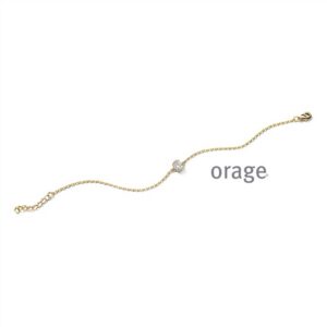 ARMBAND  Orage  BC056-19 brass - verguld geel  zirconium    kleurloos