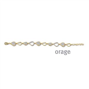 ARMBAND  Orage  BC028-19 brass - verguld geel  zirconium    kleurloos