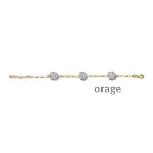 ARMBAND  Orage  BC068-19 brass - verguld geel  zirconium    kleurloos