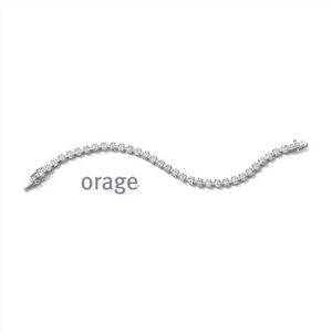 ARMBAND  Orage  BC054-20 zilver 925 rhod  zirconium    kleurloos