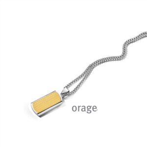 COLLIER  Orage  BC103-55 edelstaal - verguld geel  geen stenen    .