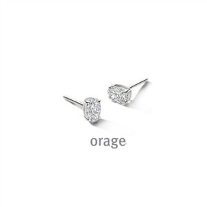 OORBELLEN  Orage  BC052 zilver 925 rhod  zirconium    kleurloos