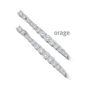 OORBELLEN  Orage  BC083 zilver 925 rhod  zirconium    kleurloos
