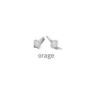 OORBELLEN  Orage  BC006 zilver 925 rhod  Lab-grown diamant    kleurloos